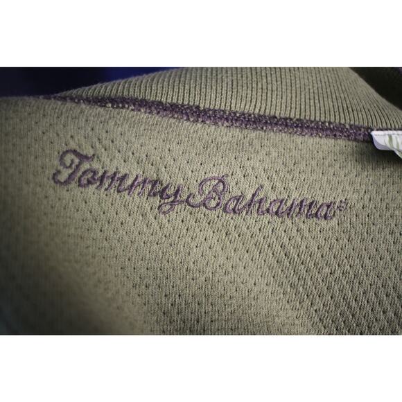 Tommy Bahama Men’s XXL 100% Cotton Quarter-Zip Pullover – Taupe Brown - Picture 8 of 12